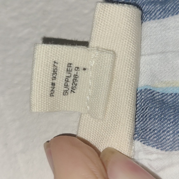 Milkmaid House Dress Verticle Striped Midi Shirred Ruffeled Tiered Off Shoulder - Picture 3 of 9